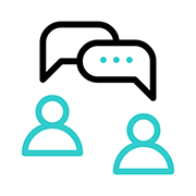 Communication icon emphasizing CCS’s open and clear dialogue